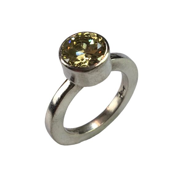 Harlene Korey Kalibre Ring Size 5 Citrine Sterling Silver 925 Scottsdale AZ - Picture 2 of 15